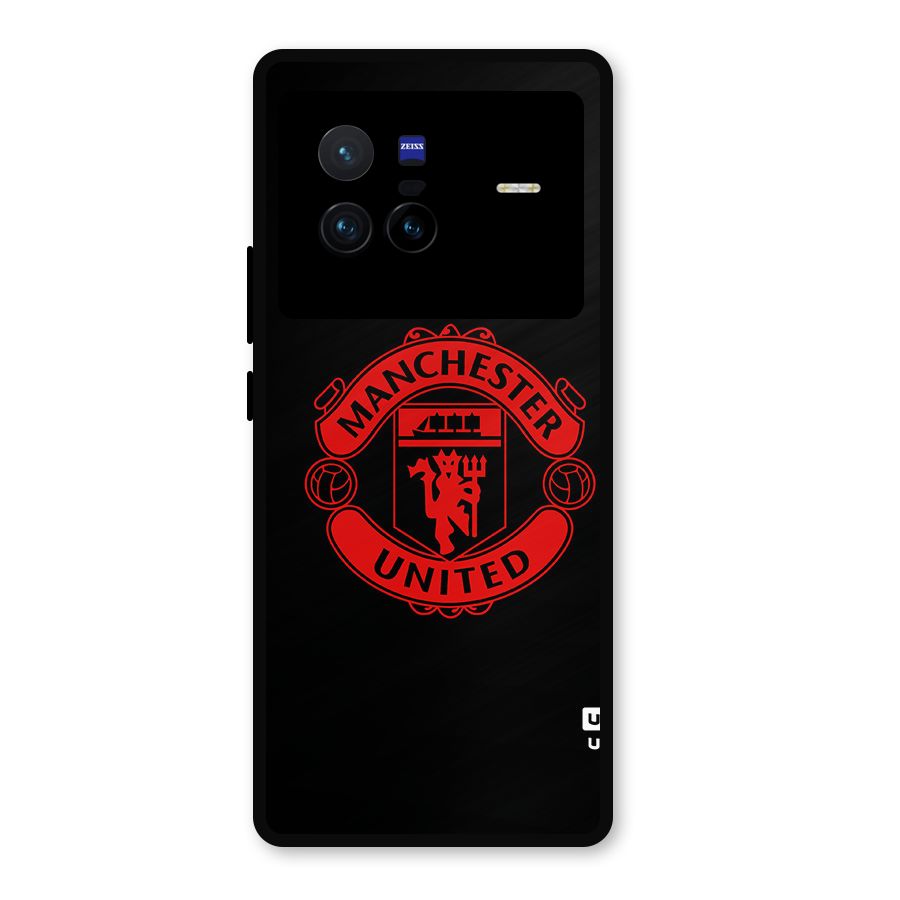Bold Mancheter United Metal Back Case for Vivo X80