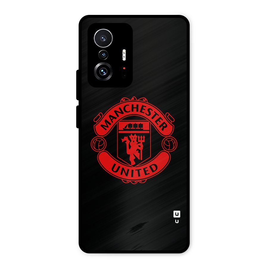 Bold Mancheter United Metal Back Case for Xiaomi 11T Pro