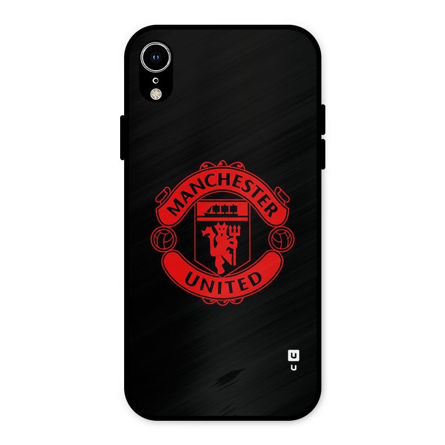 Bold Mancheter United Metal Back Case for iPhone XR