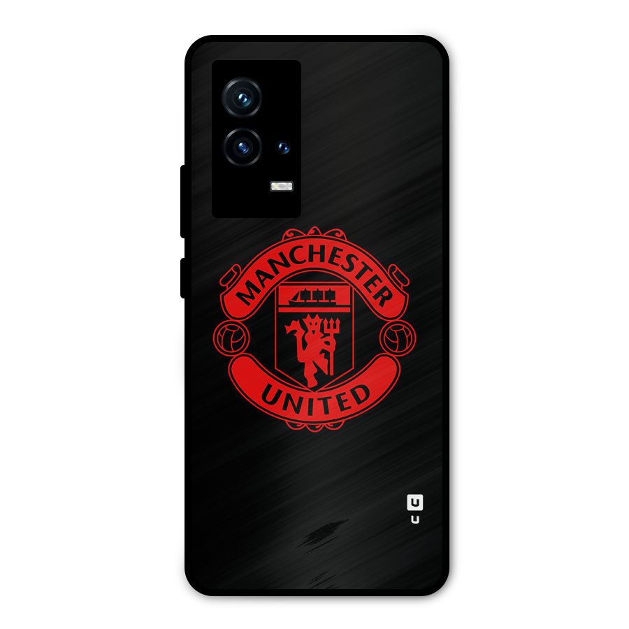 Bold Mancheter United Metal Back Case for iQOO 9 5G