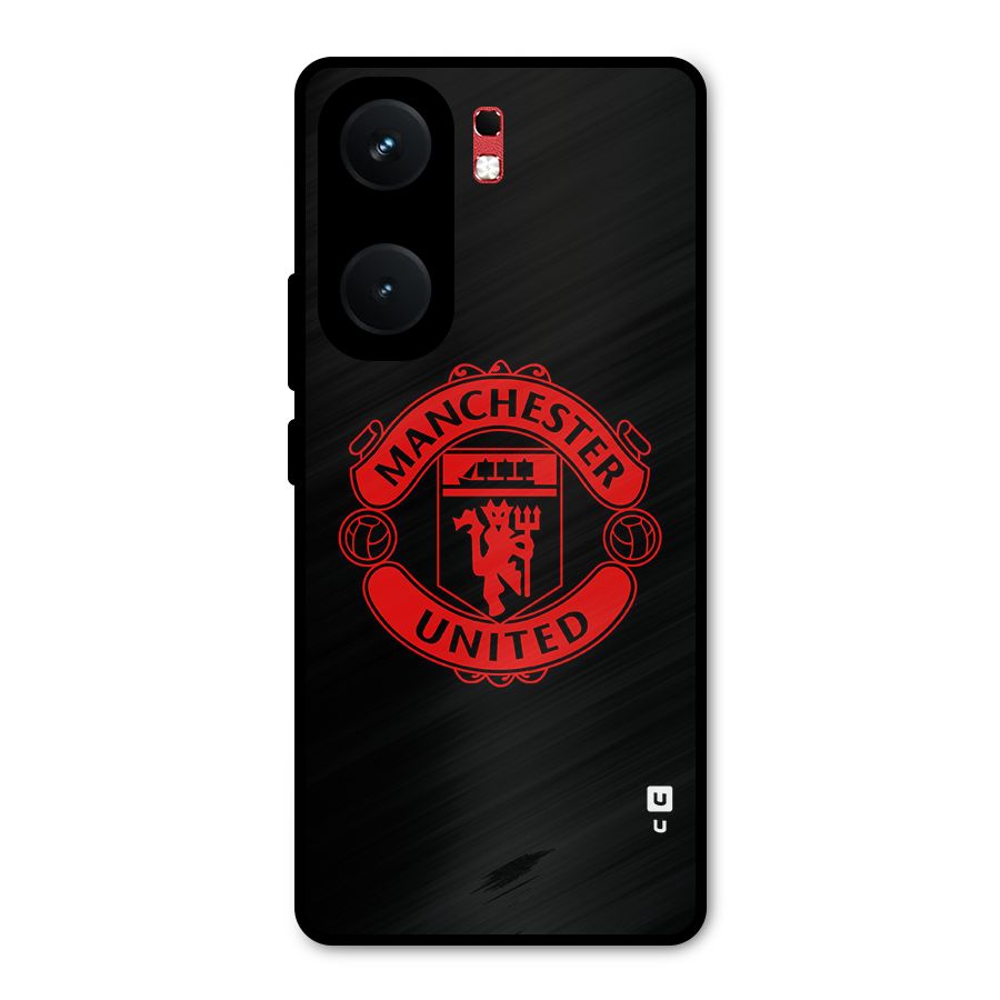 Bold Mancheter United Metal Back Case for iQOO Neo 9 Pro