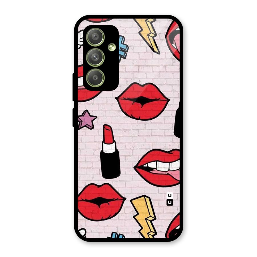Bold Red Glass Back Case for Galaxy A54