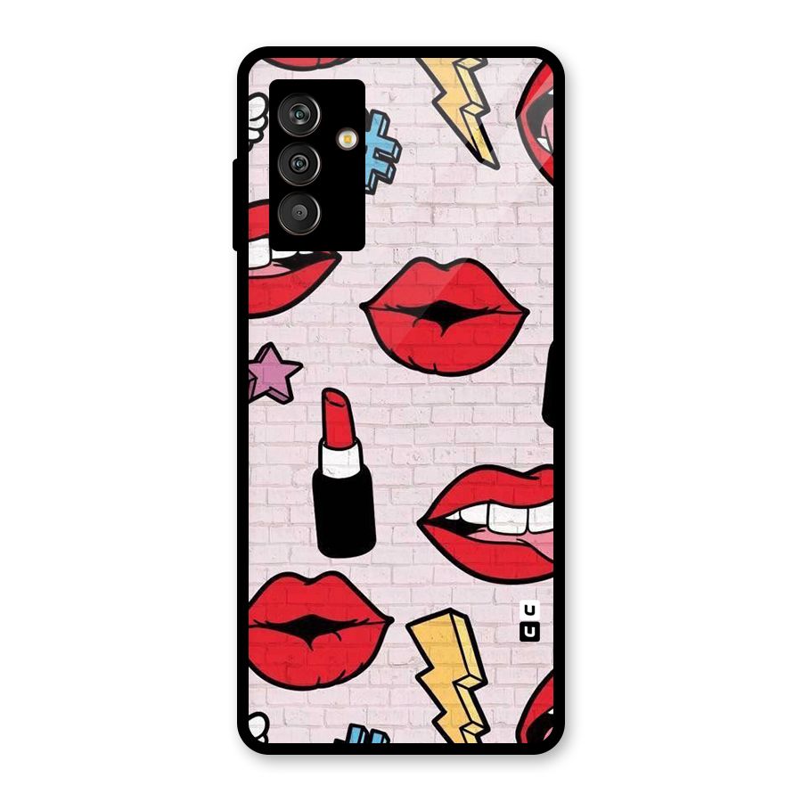 Bold Red Glass Back Case for Galaxy M13