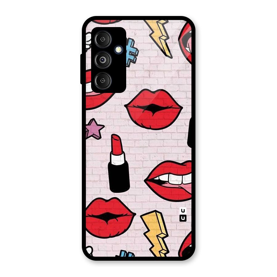 Bold Red Glass Back Case for Galaxy M14 5G