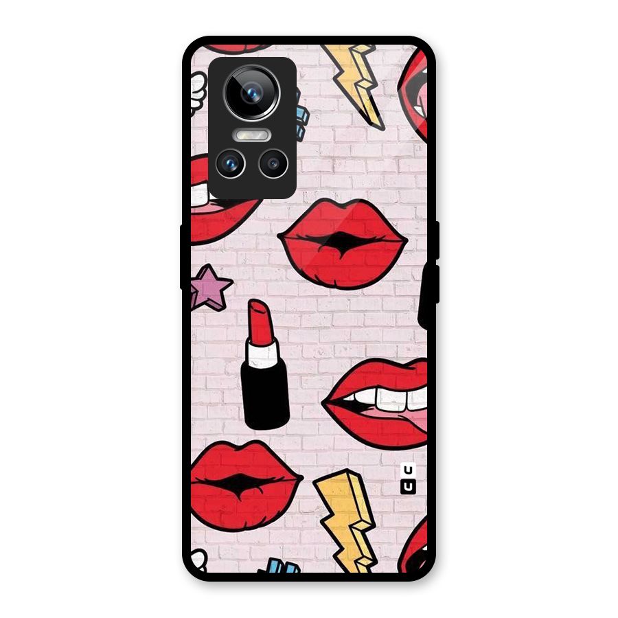 Bold Red Glass Back Case for Realme GT Neo 3