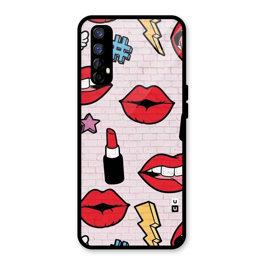Bold Red Glass Back Case for Realme Narzo 20 Pro