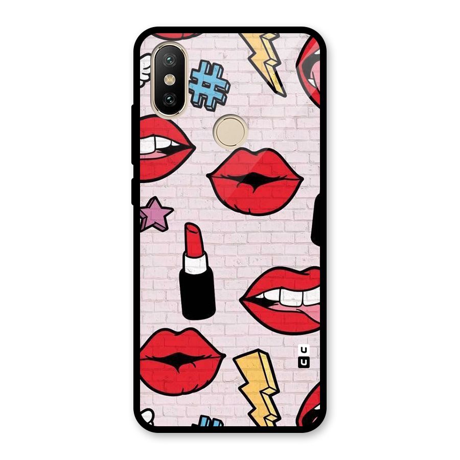 Bold Red Glass Back Case for Redmi A2