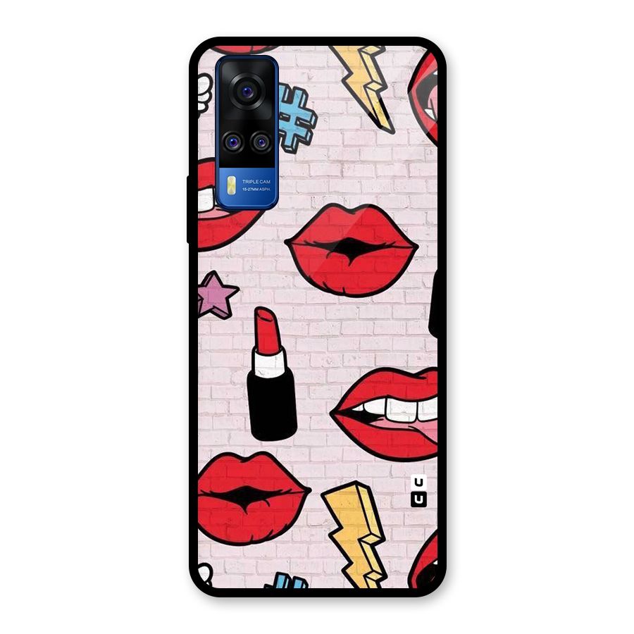 Bold Red Glass Back Case for Vivo Y31
