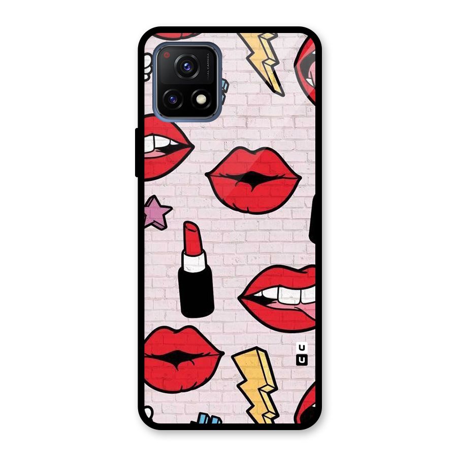 Bold Red Glass Back Case for Vivo Y72 5G