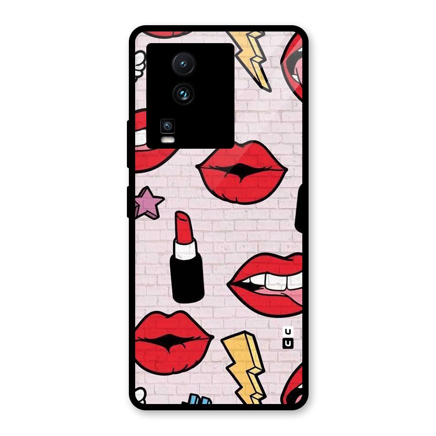 Bold Red Glass Back Case for Vivo iQOO Neo 7