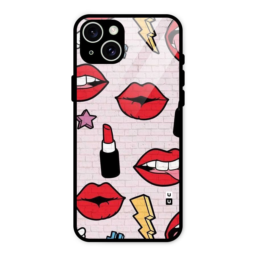 Bold Red Glass Back Case for iPhone 15 Plus