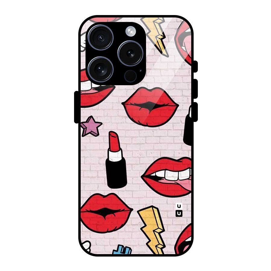 Bold Red Glass Back Case for iPhone 15 Pro