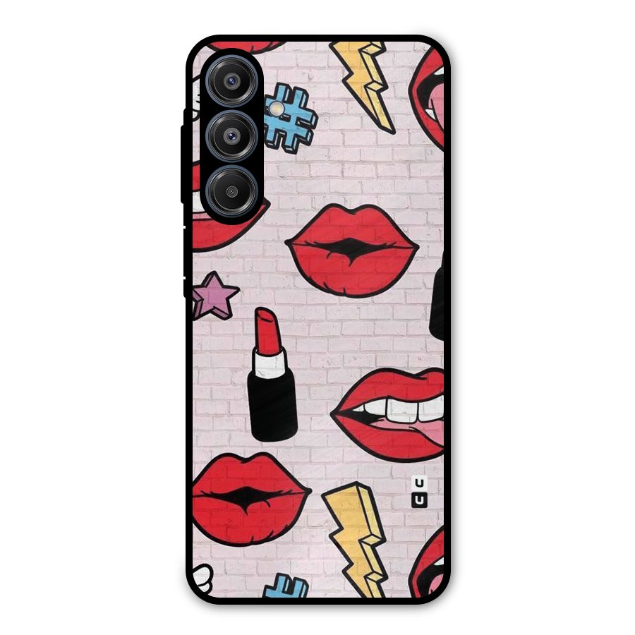 Bold Red Metal Back Case for Galaxy A16 5G