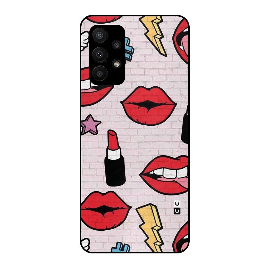 Bold Red Metal Back Case for Galaxy A23