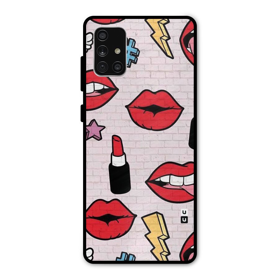 Bold Red Metal Back Case for Galaxy A71