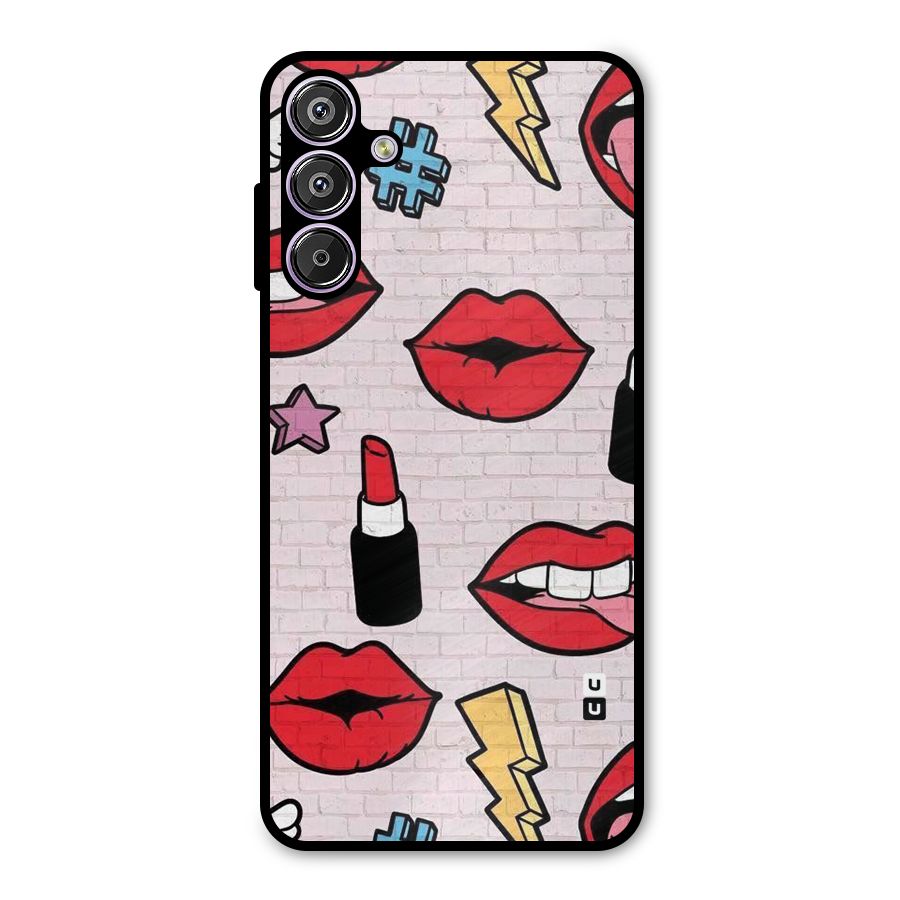Bold Red Metal Back Case for Galaxy F15