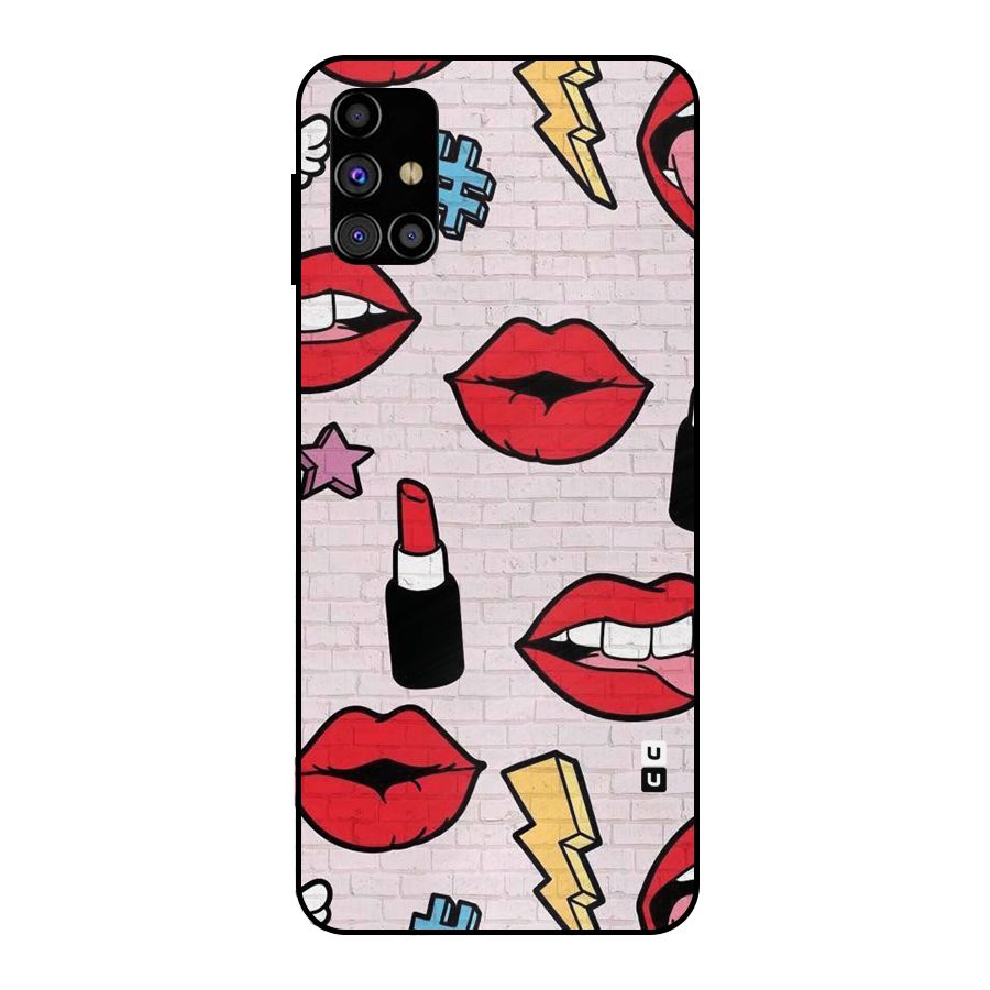 Bold Red Metal Back Case for Galaxy M31s