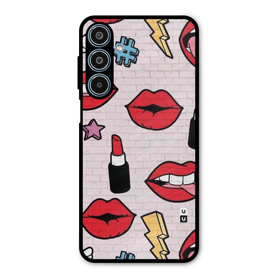 Bold Red Metal Back Case for Galaxy M35