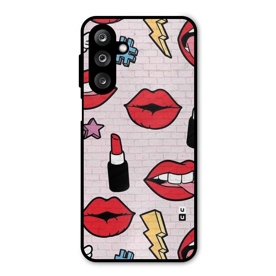 Bold Red Metal Back Case for Galaxy M36