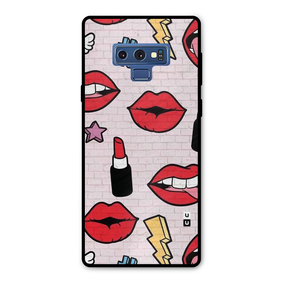 Bold Red Metal Back Case for Galaxy Note 9