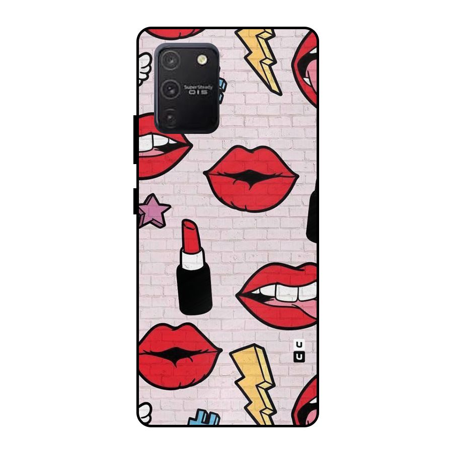 Bold Red Metal Back Case for Galaxy S10 Lite