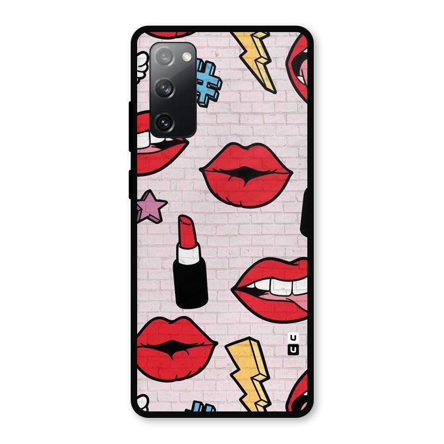 Bold Red Metal Back Case for Galaxy S20 FE 5G