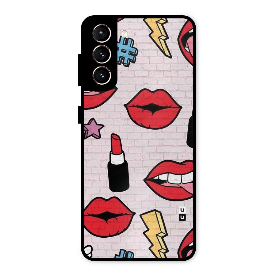 Bold Red Metal Back Case for Galaxy S21 5G