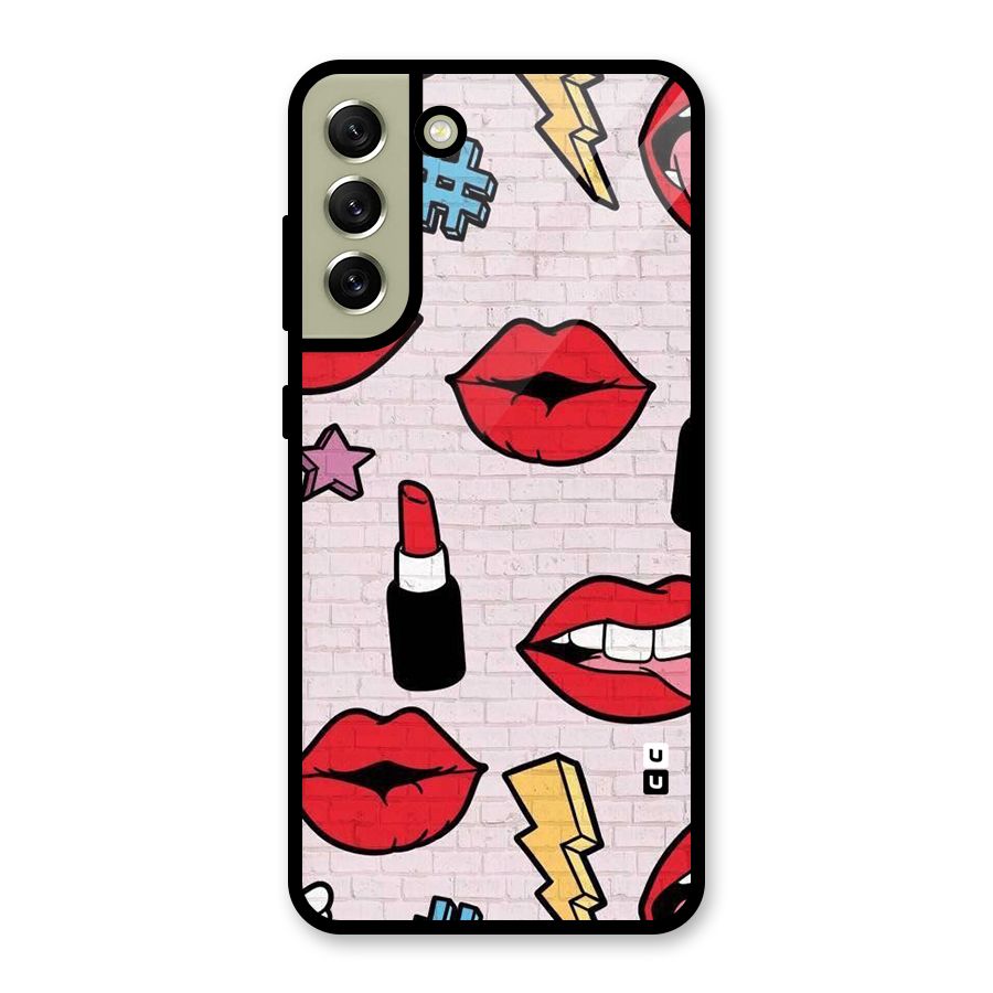 Bold Red Metal Back Case for Galaxy S21 FE 5G (2023)