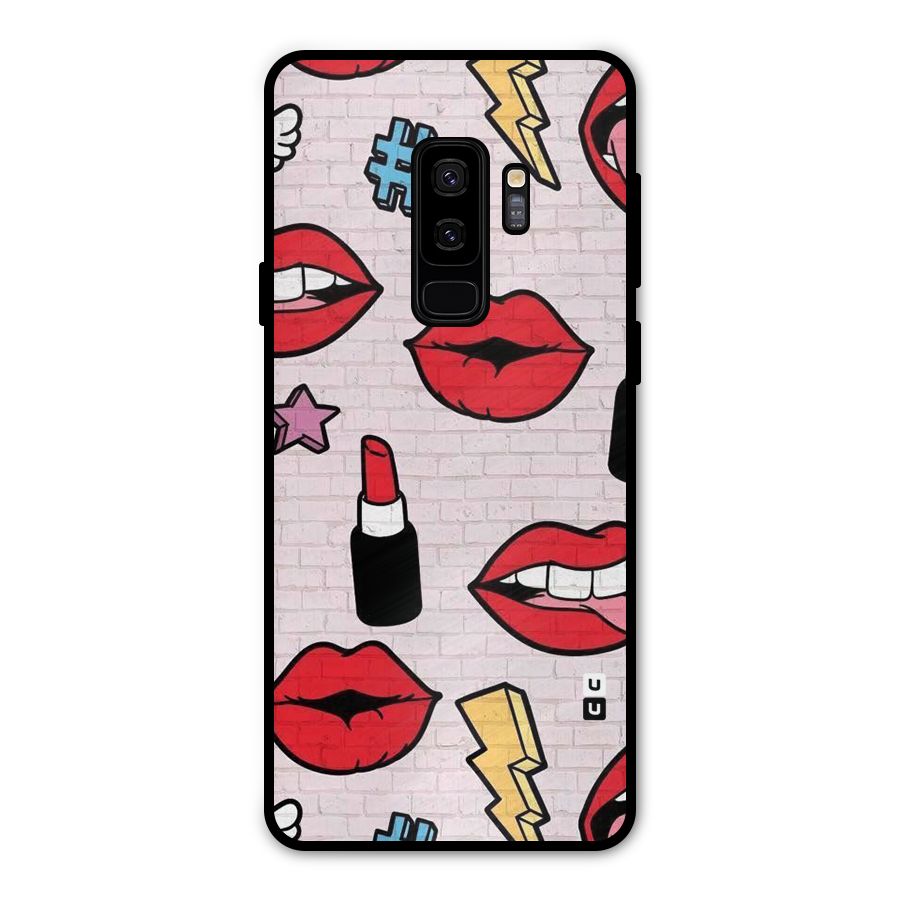 Bold Red Metal Back Case for Galaxy S9 Plus