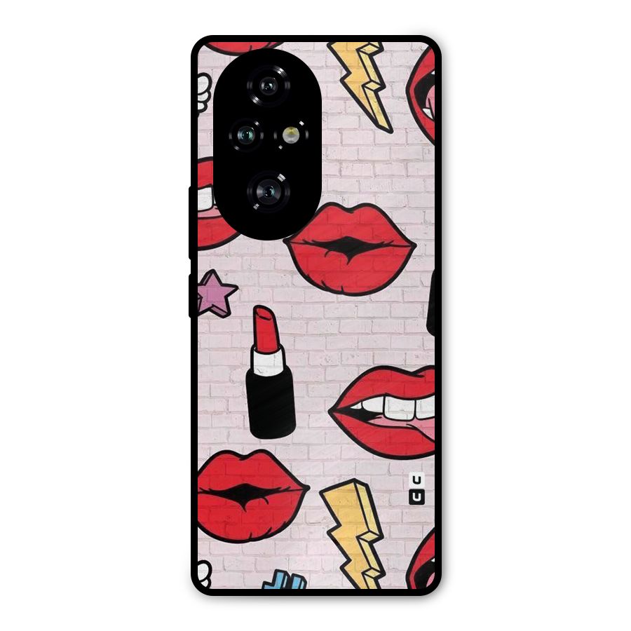 Bold Red Metal Back Case for Honor 200 Pro