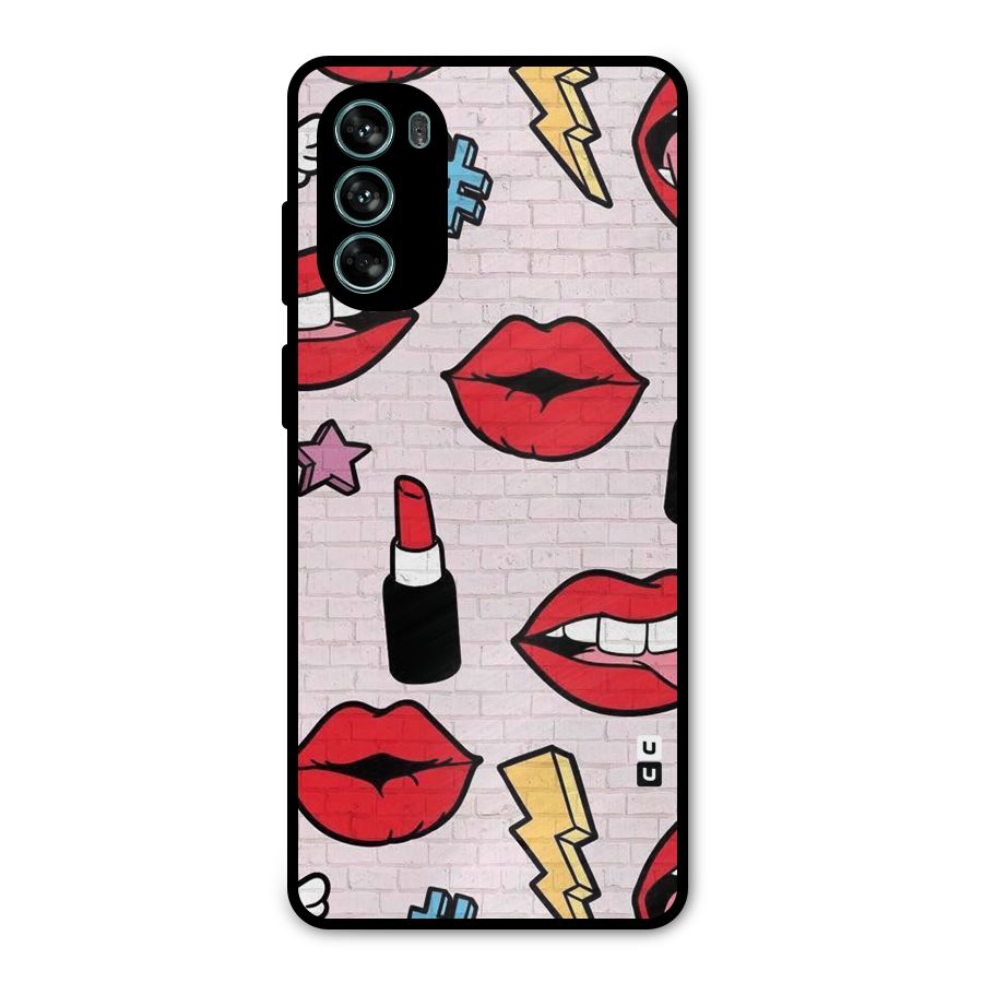 Bold Red Metal Back Case for Moto G62