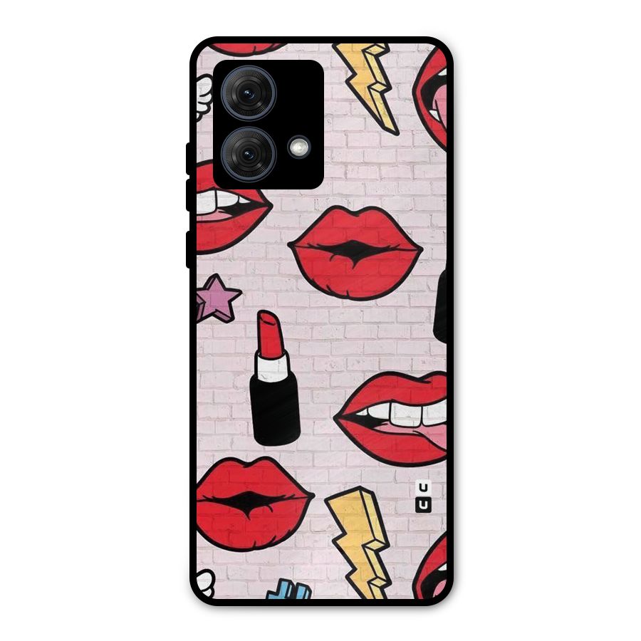 Bold Red Metal Back Case for Moto G84