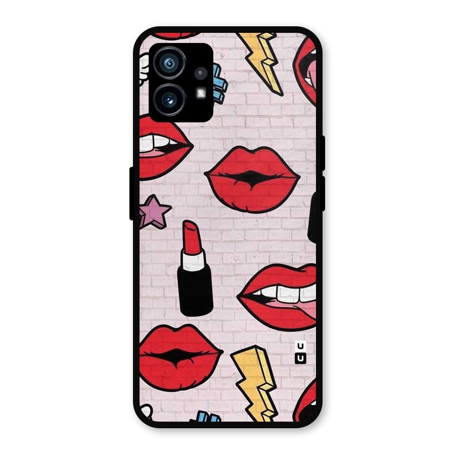 Bold Red Metal Back Case for Nothing Phone 1