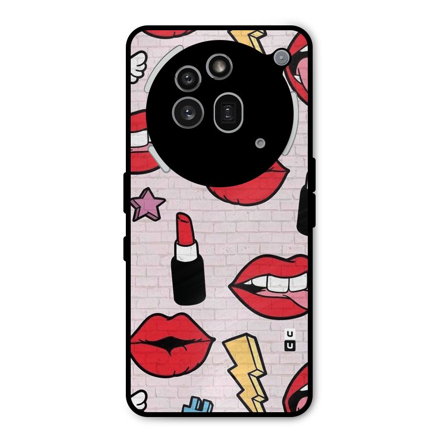 Bold Red Metal Back Case for Nothing Phone 3a Pro