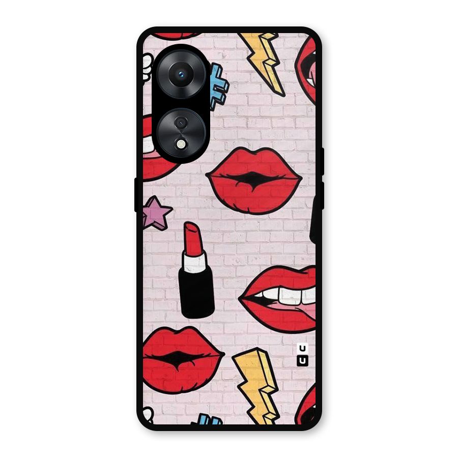Bold Red Metal Back Case for Oppo A78
