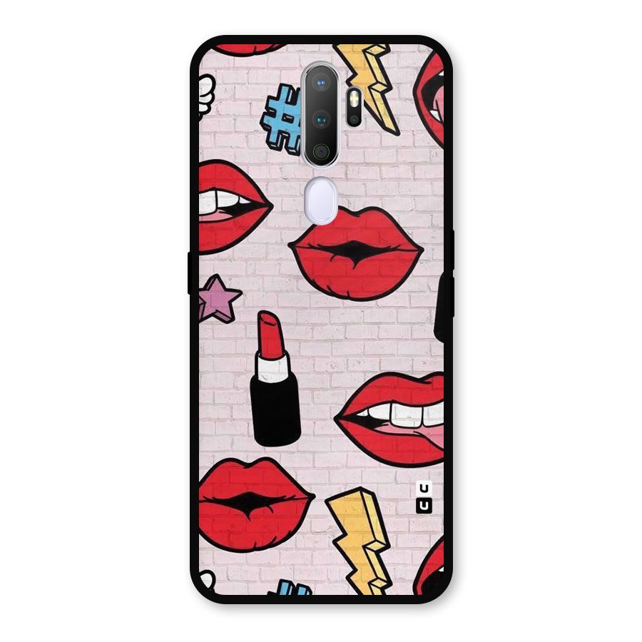 Bold Red Metal Back Case for Oppo A9 (2020)