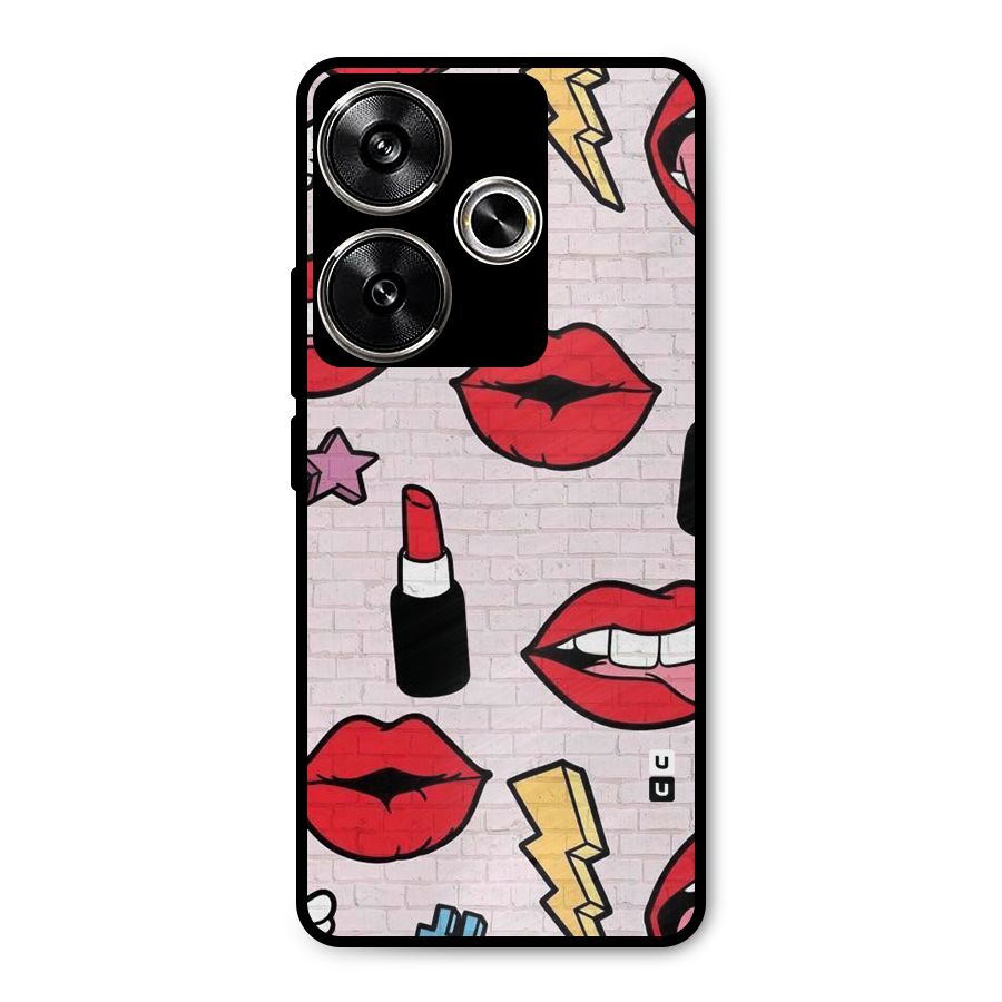Bold Red Metal Back Case for Poco F6
