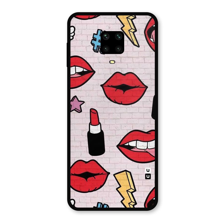 Bold Red Metal Back Case for Poco M2 Pro