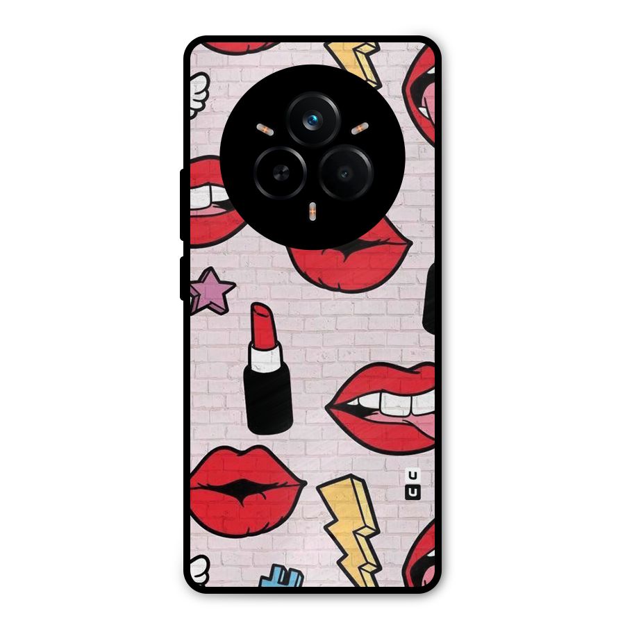 Bold Red Metal Back Case for Realme 14 Pro Plus