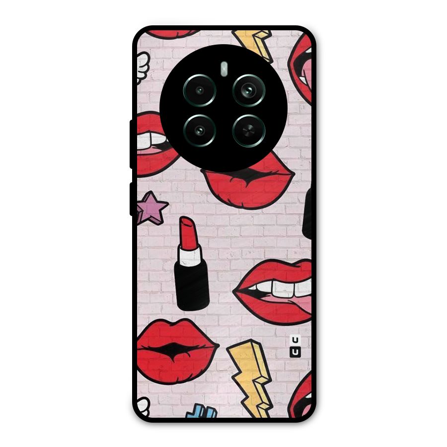 Bold Red Metal Back Case for Realme Narzo 70 Pro