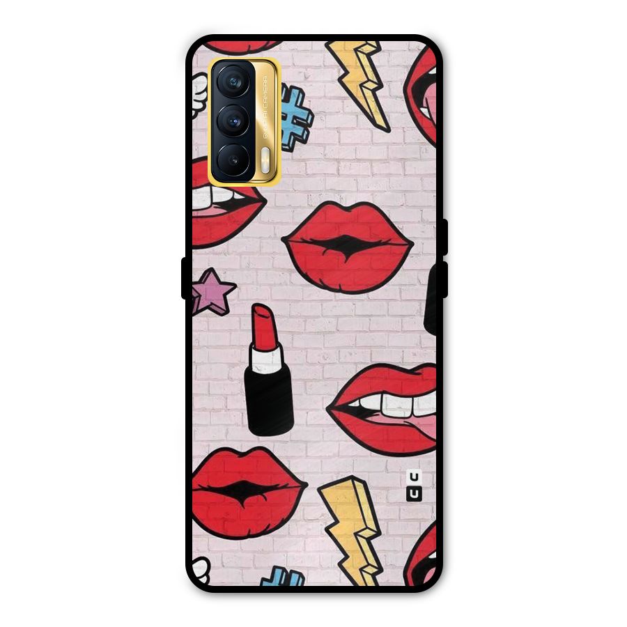 Bold Red Metal Back Case for Realme X7