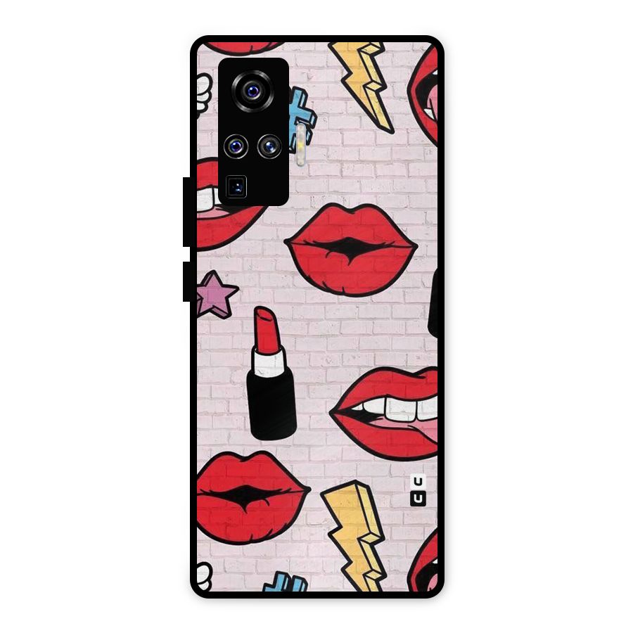 Bold Red Metal Back Case for Vivo X50 Pro