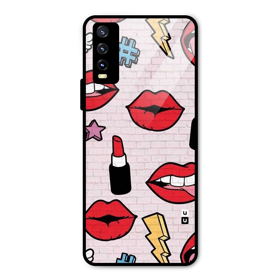 Bold Red Metal Back Case for Vivo Y20t