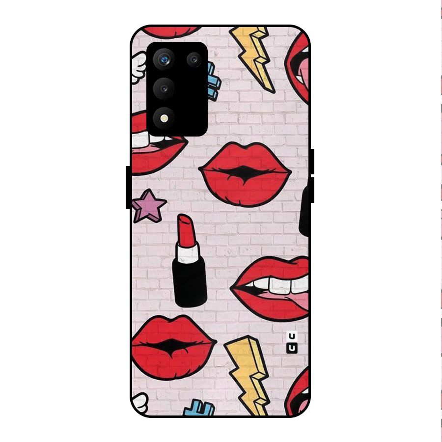 Bold Red Metal Back Case for realme 9 5G SE