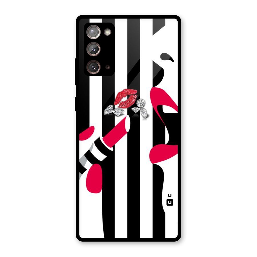 Bold Woman Glass Back Case for Galaxy Note 20