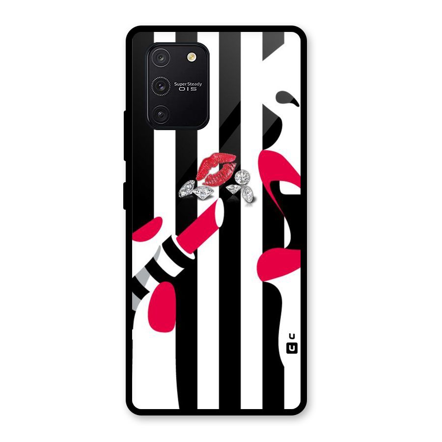 Bold Woman Glass Back Case for Galaxy S10 Lite