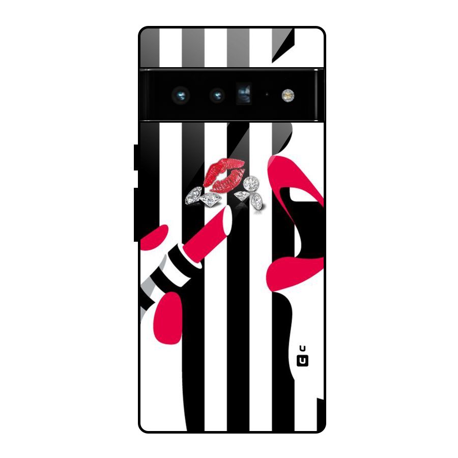 Bold Woman Glass Back Case for Google Pixel 6 Pro