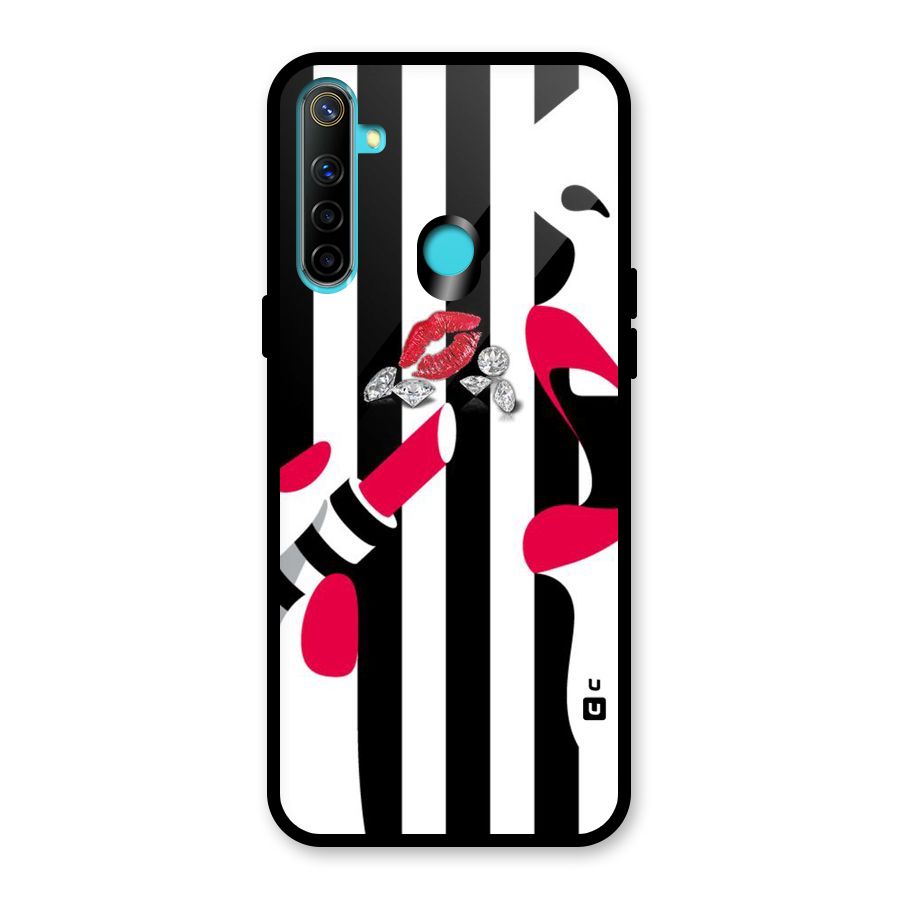 Bold Woman Glass Back Case for Realme Narzo 10
