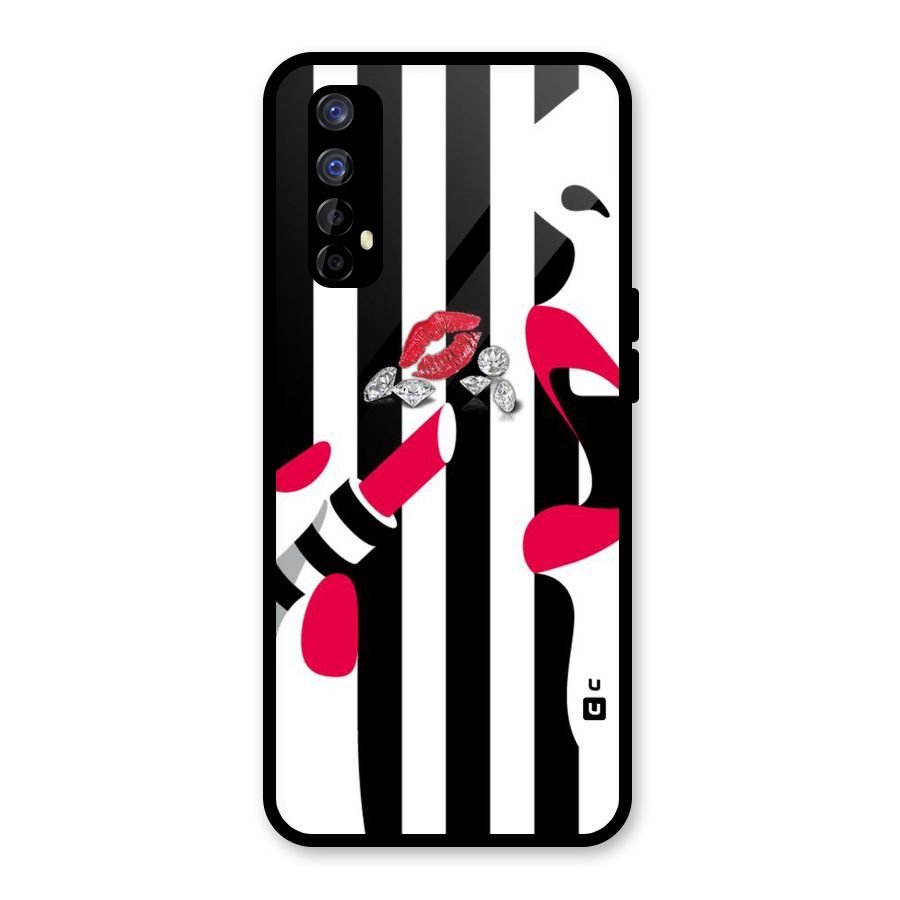 Bold Woman Glass Back Case for Realme Narzo 20 Pro
