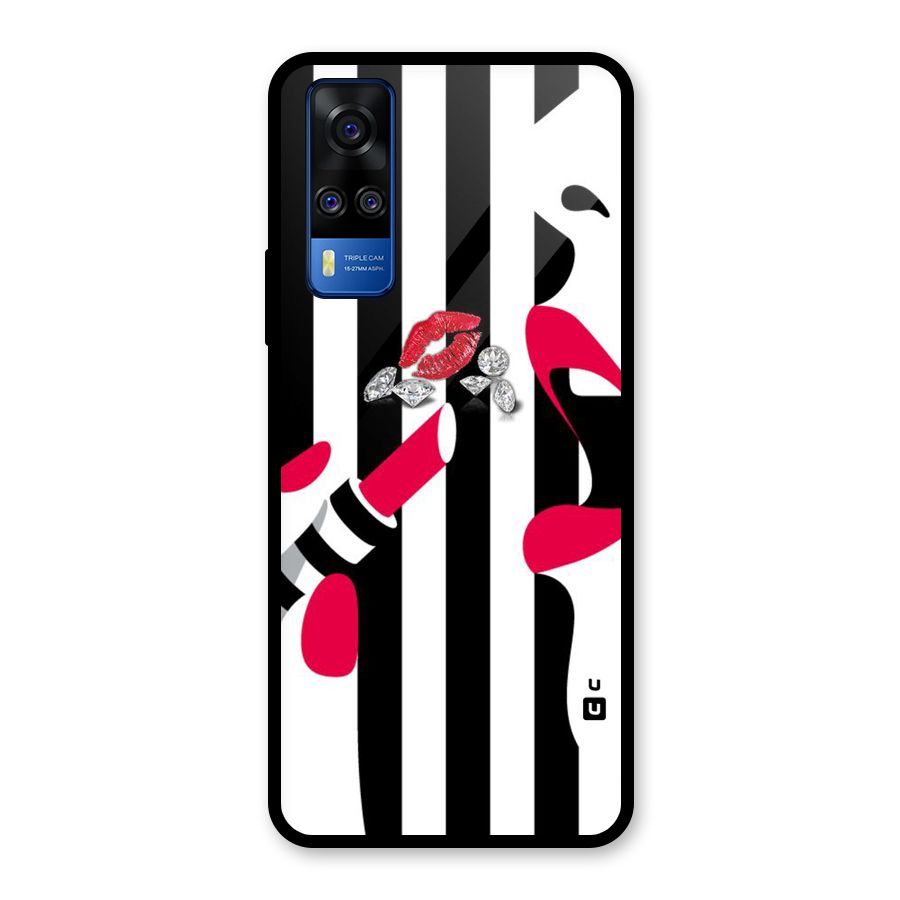 Bold Woman Glass Back Case for Vivo Y31